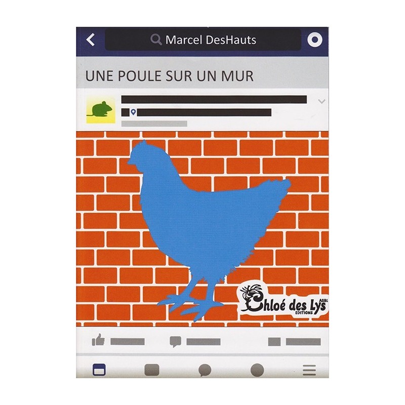 Une poule sur un mur
